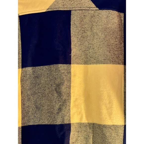 American Eagle Outfitters Shacket Plaid Shirt Jacket Black Yellow New NWT Large - Picture 5 of 8